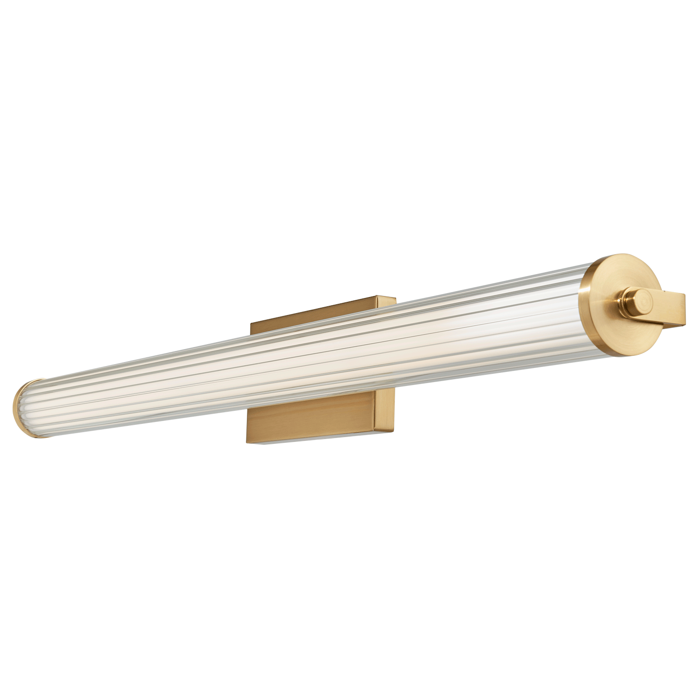 Large Fluted Clear Glass Vanity - Image 9
