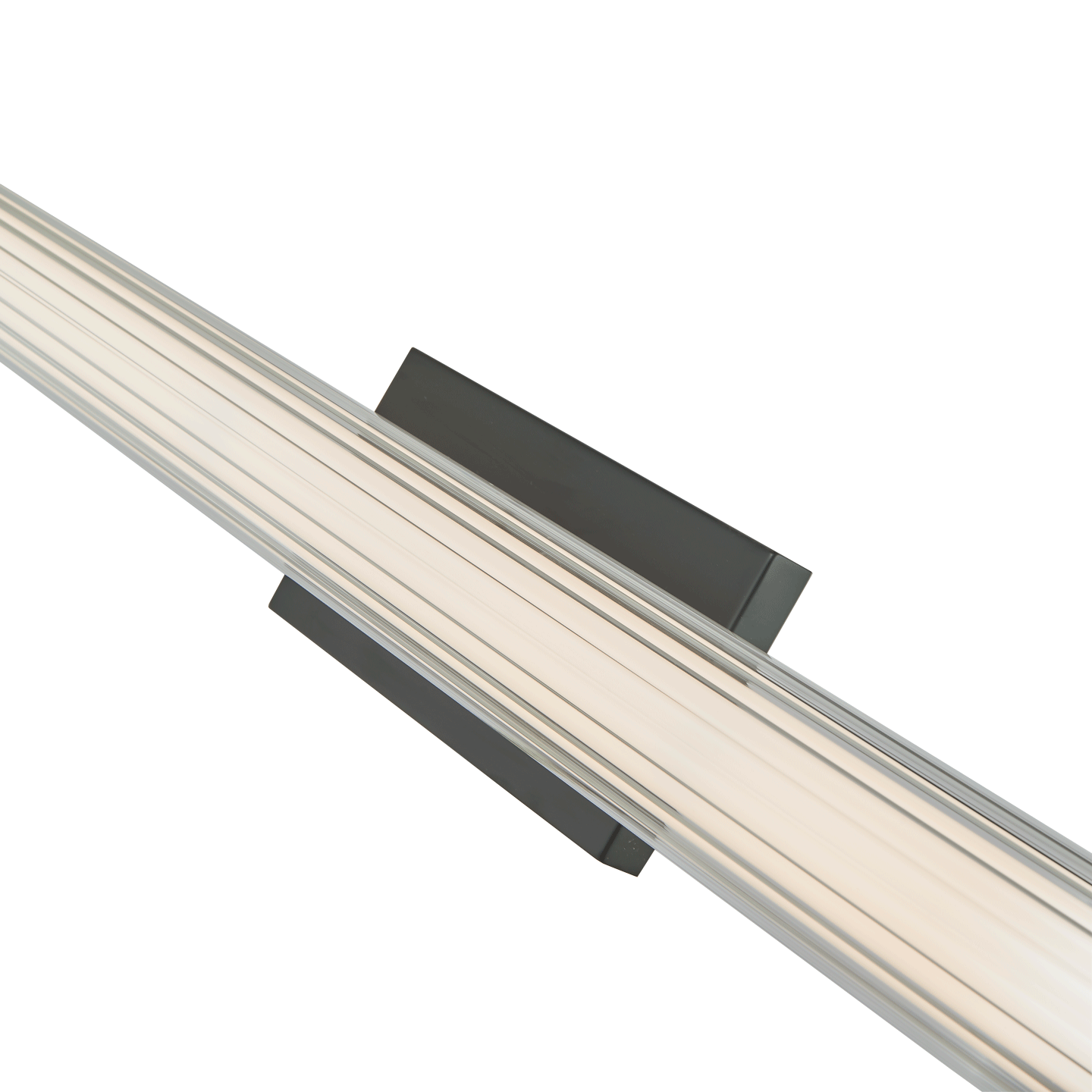 Large Fluted Clear Glass Vanity - Image 6