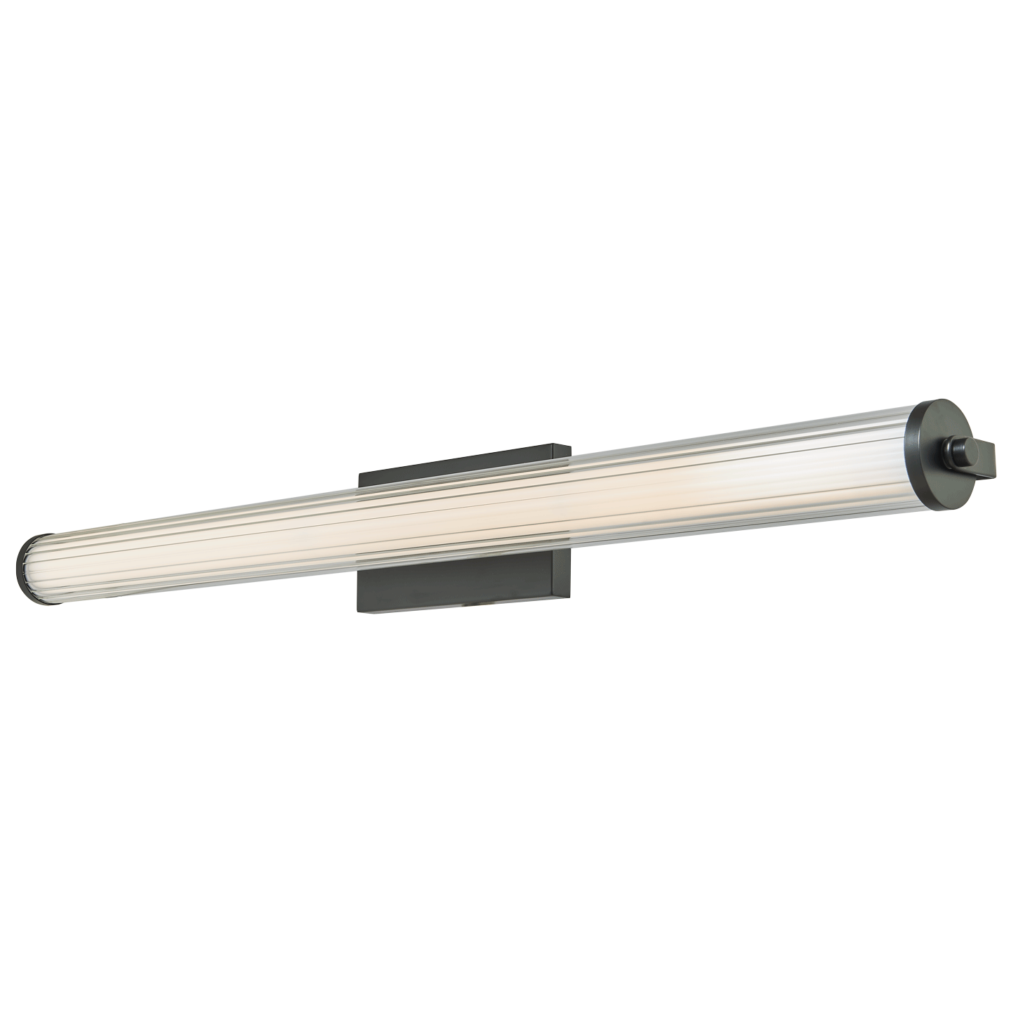 Large Fluted Clear Glass Vanity - Image 4