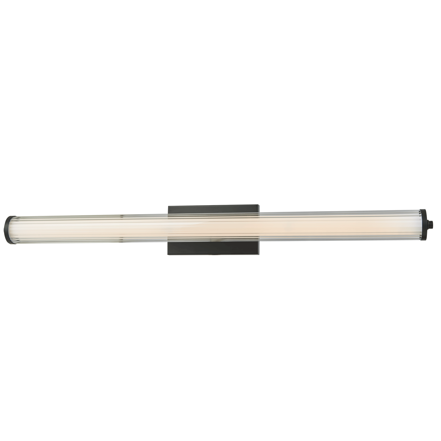Large Fluted Clear Glass Vanity - Image 3