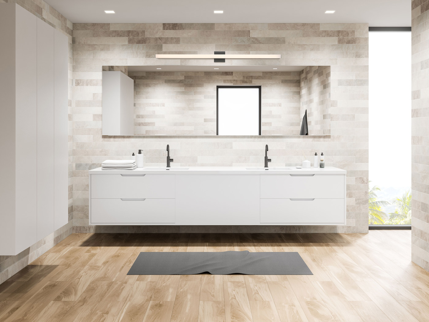 48" Floating Backplate Vanity Bar - Image 3